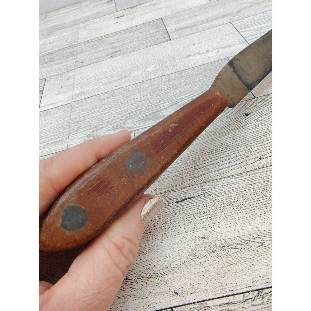 Vintage Wooden Handle Kitchen Knife Rustic‎ Farmhouse Decor Display